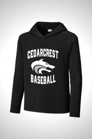 Cedarcrest Baseball and Softball Sport-Tek® Youth Posi-UV® Pro Long Sleeve Hoodie
