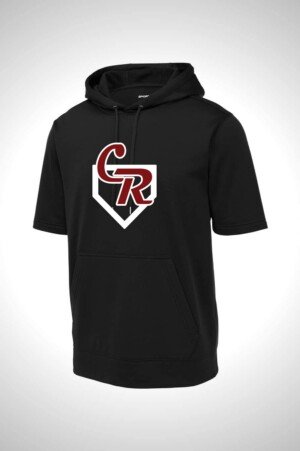 Cedarcrest Baseball and Softball Sport-Tek® Sport-Wick® Fleece Short Sleeve Hooded Pullover