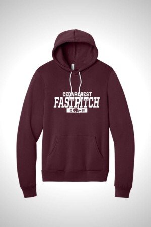 Cedarcrest Baseball and Softball Unisex Sponge Fleece Pullover Hoodie