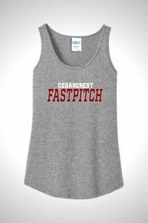 Cedarcrest Baseball and Softball Women\'s Core Cotton Tank Top