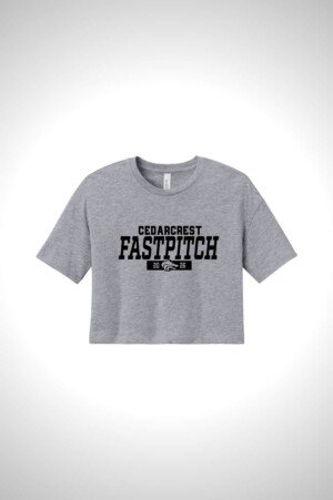 Cedarcrest Baseball and Softball Women’s Jersey Crop Tee