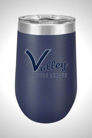 Valley Little League 16 oz. Stemless Wine Tumbler with Lid