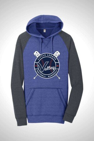 Valley Little League District® Lightweight Fleece Raglan Hoodie