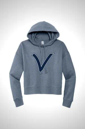 Valley Little League District Women’s Modest Crop V.I.T. Fleece Hoodie