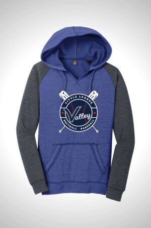 Valley Little League Women’s Lightweight Fleece Raglan Hoodie