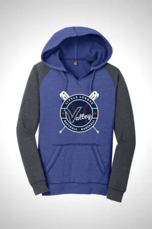 Valley Little League District Women’s Lightweight Fleece Raglan Hoodie