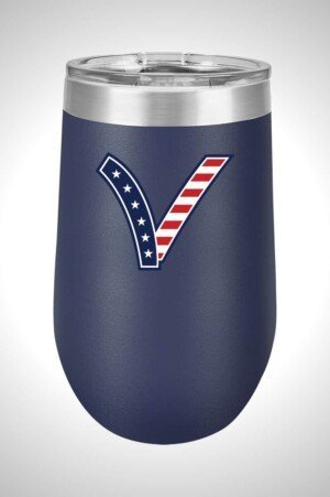 Valley Little League All-Stars 16 oz. Stemless Wine Tumbler with Lid