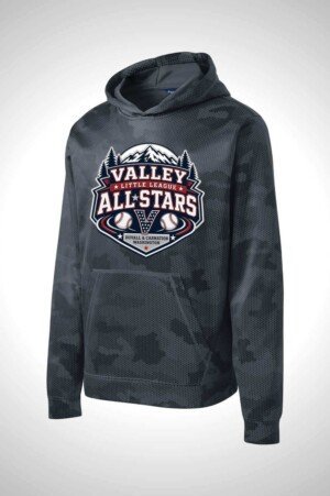 Valley Little League All-Stars Sport-Tek Youth Sport-Wick CamoHex Fleece Hooded Pullover