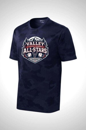 Valley Little League All-Stars Sport-Tek Youth CamoHex Tee