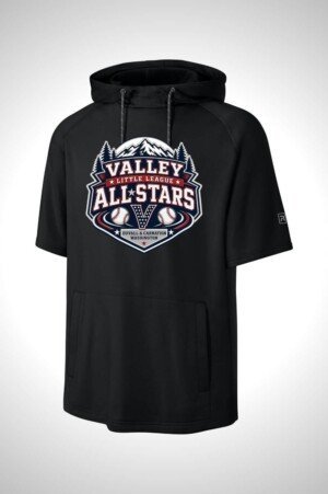 Valley Little League All-Stars Richardson Charge Performance Fleece Short Sleeve Hoodie