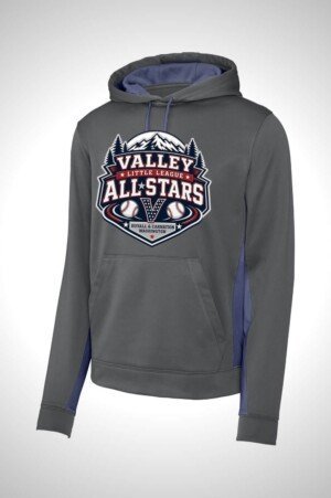 Valley Little League All-Stars Sport-Tek Sport-Wick Fleece Colorblock Hooded Pullover