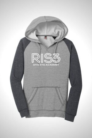 Ris3 Women’s Lightweight Fleece Raglan Hoodie