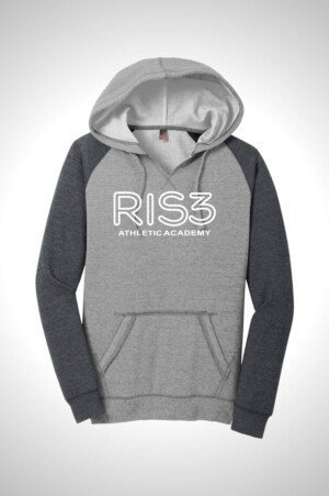 Ris3 Women’s Lightweight Fleece Raglan Hoodie