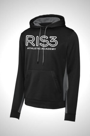 Ris3 Sport-Tek Sport-Wick Fleece Colorblock Hooded Pullover