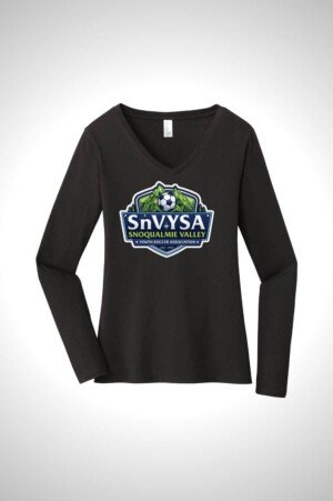 Snoqualmie Valley Youth Soccer Association District Women’s Very Important Tee Long Sleeve V-Neck