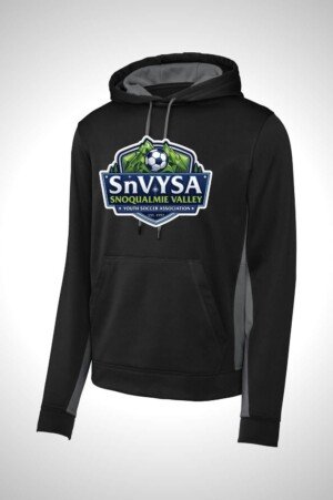 Snoqualmie Valley Youth Soccer Association Sport-Tek Sport-Wick Fleece Colorblock Hooded Pullover