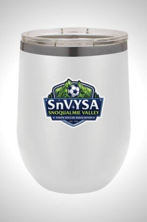 Snoqualmie Valley Youth Soccer Association 12 oz. Stemless Wine Tumbler with Lid