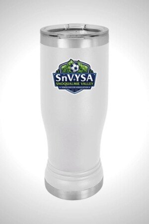 Snoqualmie Valley Youth Soccer Association 14 oz. Pilsner Tumbler with Lid