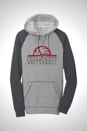 CHS Volleyball District Lightweight Fleece Raglan Hoodie
