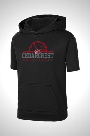 CHS Volleyball Sport-Tek Sport-Tek Youth Sport-Wick Fleece Short Sleeve Hooded Pullover