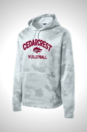 CHS Volleyball Sport-Tek Sport-Wick CamoHex Fleece Hooded Pullover