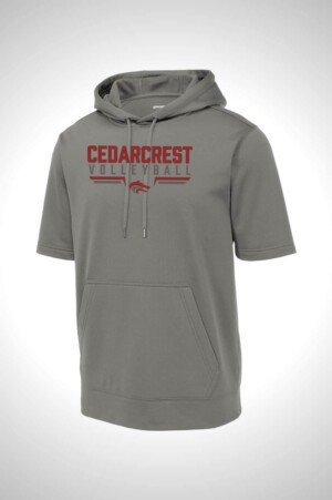 CHS Volleyball Sport-Tek Sport-Wick Fleece Short Sleeve Hooded Pullover