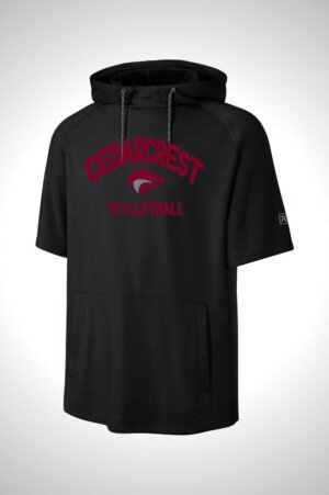 CHS Volleyball Richardson Charge Performance Fleece Short Sleeve Hoodie