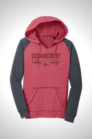 CHS Volleyball Women’s Lightweight Fleece Raglan Hoodie