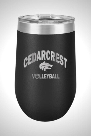 CHS Volleyball 16 oz. Stemless Wine Tumbler with Lid