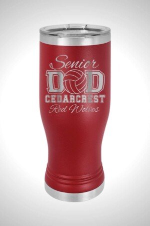 CHS Volleyball 20 oz. Pilsner Tumbler with Standard Lid