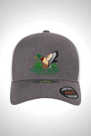 Green Acres Duck Club Flexfit Unipanel Trucker Cap