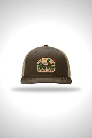 Green Acres Duck Club Richardson Solid Twill Trucker