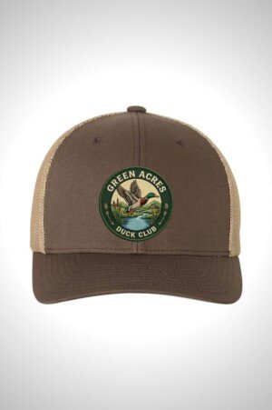 Green Acres Duck Club Flexfit Trucker Cap