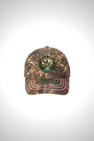 Green Acres Duck Club Port Authority Americana Contrast Stitch Camouflage Cap