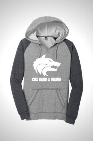 Cedarcrest Band & Guard Women’s Lightweight Fleece Raglan Hoodie