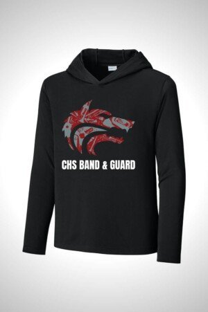 Cedarcrest Band & Guard Sport-Tek Youth Posi-UV Pro Long Sleeve Hoodie