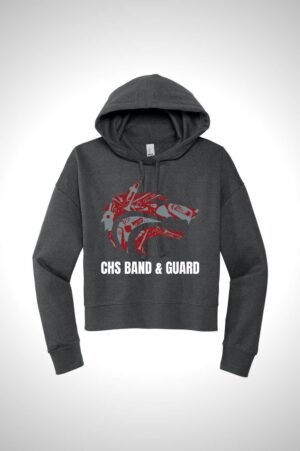 Cedarcrest Band Boosters District Women’s Modest Crop V.I.T. Fleece Hoodie