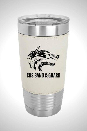 Cedarcrest Band & Guard 20 oz. Leather Tumbler with Slider Lid