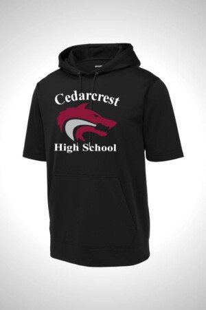 Cedarcrest Sport-Tek Sport-Wick Fleece Short Sleeve Hooded Pullover