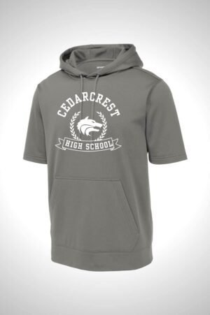 Cedarcrest Sport-Tek Sport-Wick Fleece Short Sleeve Hooded Pullover