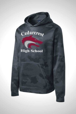 Cedarcrest Sport-Tek Youth Sport-Wick CamoHex Fleece Hooded Pullover