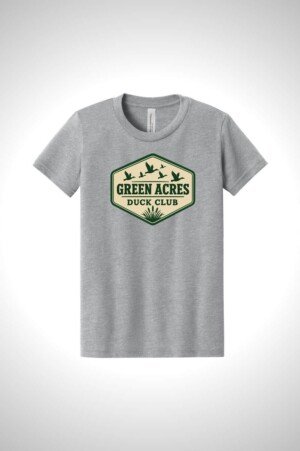 Green Acres Duck Club BELLA+CANVAS Youth Heather CVC Tee