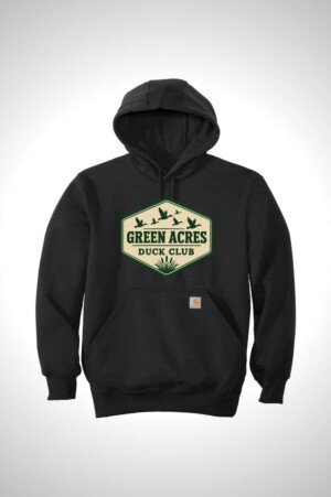 Green Acres Duck Club Carhartt® Rain Defender® Paxton Heavyweight Hooded Sweatshirt