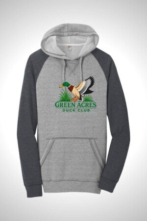 Green Acres Duck Club District® Lightweight Fleece Raglan Hoodie