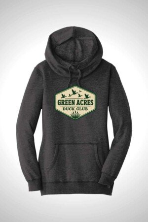 Green Acres Duck Club District Women’s Lightweight Fleece Hoodie