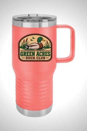Green Acres Duck Club 20 oz. Travel Mug with Slider Lid