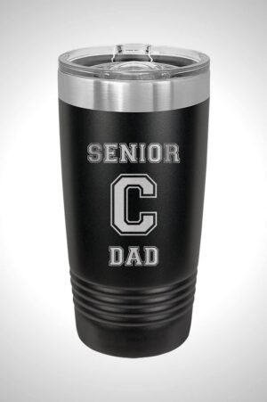 Cedarcrest Football 20 oz. Tumbler with Slider Lid Senior Dad
