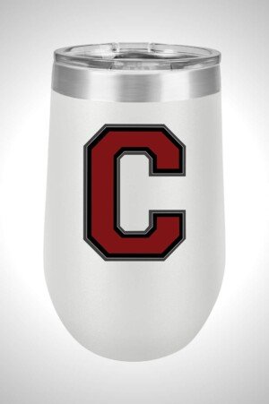Cedarcrest Football 16 oz. Stemless Wine Tumbler with Lid