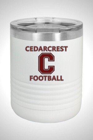 Cedarcrest Football 10 oz. Tumbler with Standard Lid