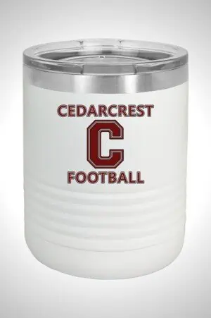 Cedarcrest Football 10 oz. Tumbler with Standard Lid